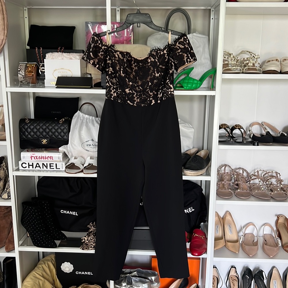 Off the shoulder jumpsuit from Nordstrom